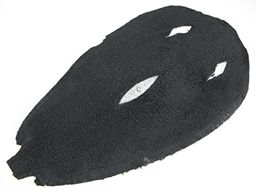 PELGIO Stingray Skin Leder Fell Schwarz (15,2 x 25,4 cm) von Pelgio