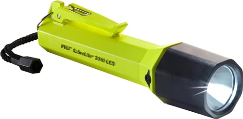 PELI SabreLite 2010: LED-Wartungstaschenlampe, Hochwertige Qualität für die Arbeit für Profis, Industriemechaniker, Elektroniker, IPX7 wasserdicht, 161 Lumen, 22h Brenndauer, Farbe: Gelb von PELI