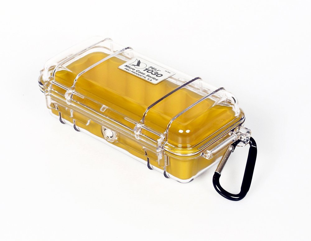 Peli Aufbewahrungsbox, Peli 'MicroCase' - 1030 transparent-gelb von Peli