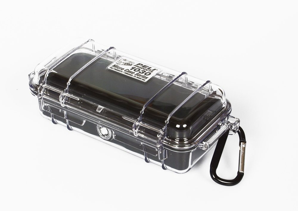 Peli Aufbewahrungsbox, Peli 'MicroCase' - 1030 transparent-schwarz von Peli