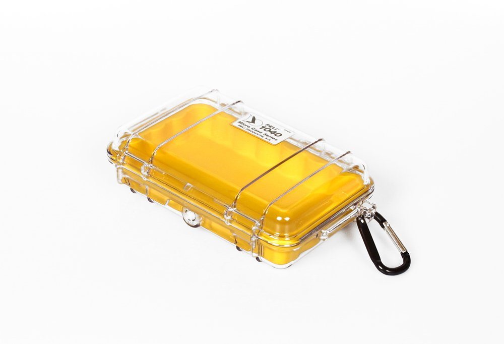 Peli Aufbewahrungsbox, Peli 'MicroCase' - 1040 transparent-gelb von Peli