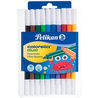 Pelikan Colorella Duo C407 Filzstifte farbsortiert, 10 St. von Pelikan