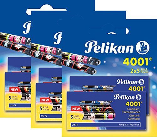 30 Tintenpatronen 4001 Großraum GTP löschbar von Pelikan