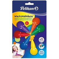 Pelikan wachsmalmäuse® Wachsmalstifte farbsortiert, 6 St. von Pelikan