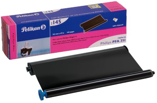 Pelikan 2145 Thermotransfer-Rolle ersetzt PFA 351 für Philips Magic 5, 212 mm x 47 m, schwarz von Pelikan