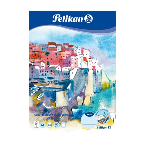 Pelikan 236812 Aquarell-Malblock A4, 20 Blatt, 3 Stück von Pelikan