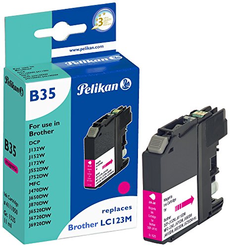 Pelikan 4111050 Tinte 4110" Ersetzt Brother LC-123M Magenta von Pelikan