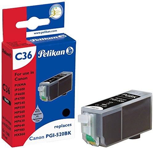 Pelikan C36 Druckerpatrone (ersetzt Canon PGI-520BK) schwarz von Pelikan