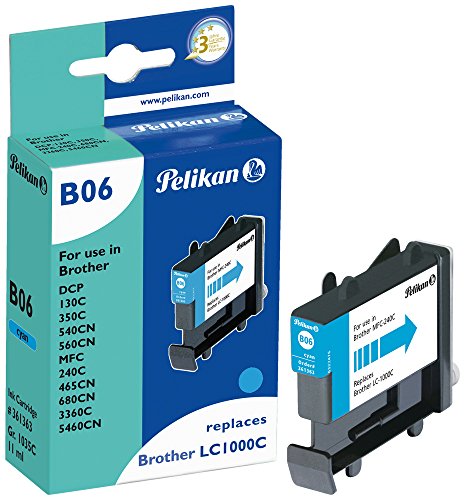 Pelikan Druckerpatrone B06 ersetzt Brother LC1000C, Cyan von Pelikan