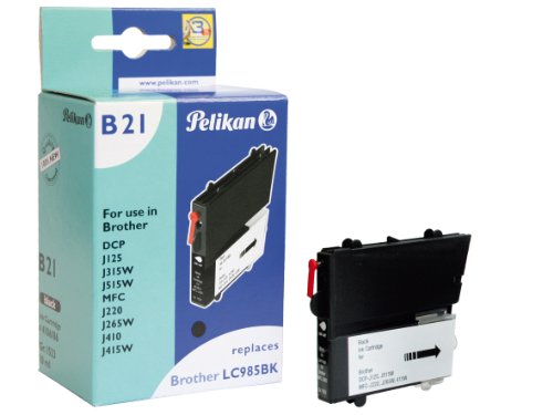 Pelikan Druckerpatrone B21 ersetzt Brother LC985BK, Schwarz von Pelikan