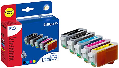 Pelikan Druckerpatronen ersetzen (Canon PGI-525PGBK, CLI-526BK, CLI-526C, CLI-526M, CLI-526Y, Promo Pack) von Pelikan