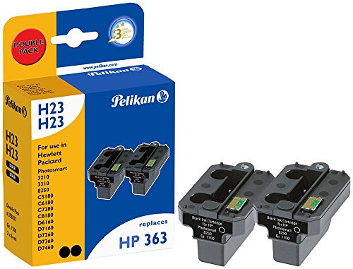 Pelikan Druckpatronen DoppelPack H22H22 ersetzt HP C8721EE, 2x Schwarz von Pelikan