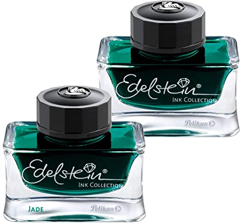 Pelikan Edelstein Ink 50ml (2er Pack, Jade) hellgrün von Pelikan