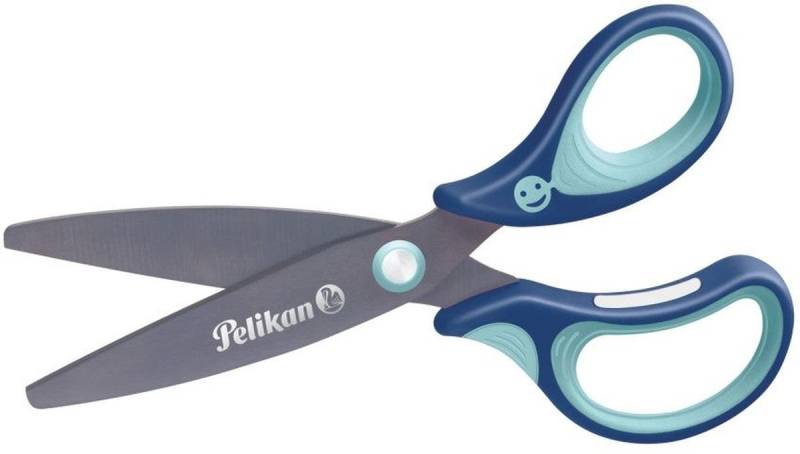 Pelikan Papierscheren Universalschere griffix blau Rechtshand Blisterkarte von Pelikan