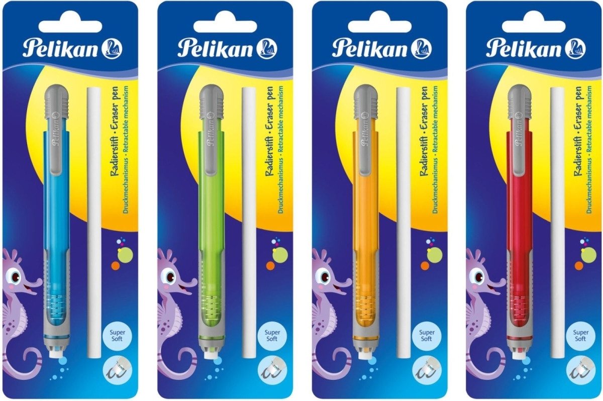 Pelikan Pinsel Radierstift + Refill Kunststoff 65x190x15mm Blister sortiert Pelikan Pinsel Radierstift + Refill Kunststoff 65x190x15mm Blister sortiert von Pelikan