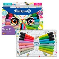 Pelikan Signal Textmarker farbsortiert, 16 St. von Pelikan