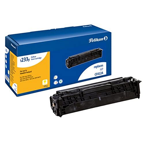 Pelikan Toner ersetzt HP CE412A (passend für Drucker HP Laserjet Pro 300 Color M351 / MFP M375, Pro 400 Color M451) von Pelikan