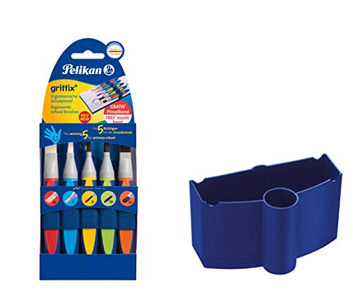 Pelikan Wasserbox 808246 Deckfarbkasten Schul-Standard (Wasserbox + Pinsel-Set 5tlg.) von Pelikan