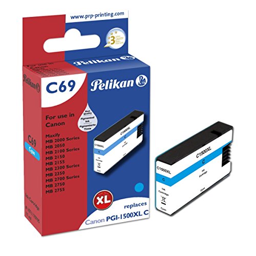 Pelikan XL Druckerpatrone C69 ersetzt Canon PGI-1500XL C blau Pelikan XL Druckerpatrone C69 ersetzt Canon PGI-1500XL C blau von Pelikan