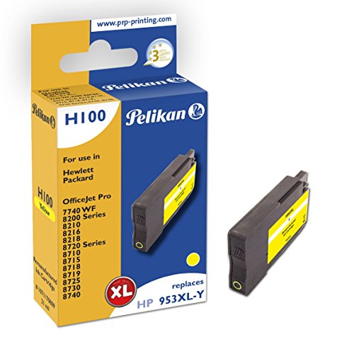 Pelikan XL Druckerpatrone H100 ersetzt HP 953XL Y gelb / F6U18AE von Pelikan