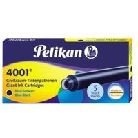 Tintenpatrone 4001 GTP/5 Großraumtintenpatrone nicht löschbar blau/schwarz 5 St./Pack. Tintenpatrone 4001 GTP/5 Großraumtintenpatrone nicht löschbar blau/schwarz 5 St./Pack. von Pelikan