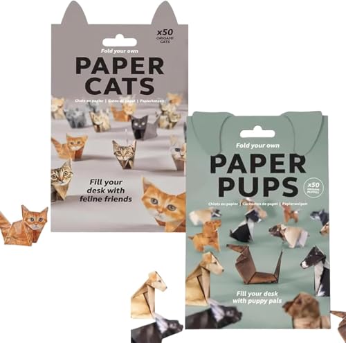 DIY Paper Cats,50 Sheets DIY Origami Paper to Fold Cute Cat Figures,Fun Craft Activity,Creative Origami Animal Craft Kit,Pattern Cute Printing,Desk Decoration&Gift for Pets Lover (Set B, One size) von Pelinuar