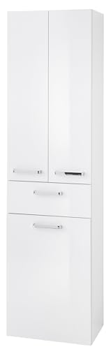 Pelipal GmbH Hochschrank, Holzwerkstoff, Weiß Glanz, H 185,5 x B 50 x T 33 cm von Pelipal GmbH