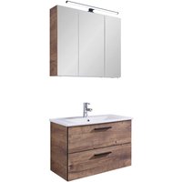 Badezimmer-Set Quickset 374 Eiche Ribeck Nachbildung B/H/T: ca. 75x200x45 cm von Pelipal