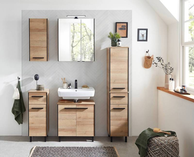 home24 Hängeschrank 33cm Braun/Braun von home24