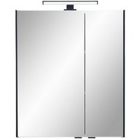 Saphir Badezimmerspiegelschrank "Quickset 395 Badschrank, 2 Spiegeltüren, 2 Einlegeböden, 60 cm breit" von Saphir