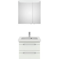 Saphir Badmöbel-Set "Balto Sprint 2-teilig, Mineralmarmor-Waschtisch mit LED-Spiegelschrank", (2 St.) von Saphir