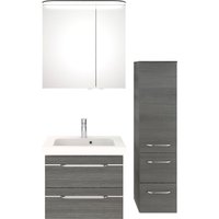 Saphir Badmöbel-Set "Balto Sprint 3-teilig, Mineralmarmor-Waschtisch mit LED-Spiegelschrank", (4 St.) von Saphir