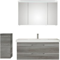 Saphir Badmöbel-Set "Balto Sprint 3-teilig, Mineralmarmor-Waschtisch mit LED-Spiegelschrank", (4 St.) von Saphir