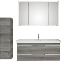 Saphir Badmöbel-Set "Balto Sprint 3-teilig, Mineralmarmor-Waschtisch mit LED-Spiegelschrank", (4 St.) von Saphir