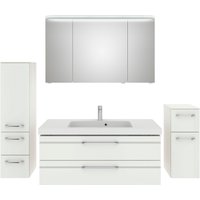 Saphir Badmöbel-Set "Balto Sprint 4-teilig, Mineralmarmor-Waschtisch mit LED-Spiegelschrank", (5 St.) von Saphir