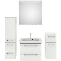 Saphir Badmöbel-Set "Balto Sprint 4-teilig, Mineralmarmor-Waschtisch mit LED-Spiegelschrank", (5 St.) von Saphir