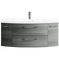 Saphir Badmöbel-Set "Cassca Sprint Waschtisch-Set Mineralmarmor-Waschtisch mit Unterschrank", (1 St.), Waschplatz mit 2 Türen, 2 Schubladen, inkl. Türdämpfer, Badschrank von Saphir