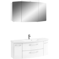 Saphir Badmöbel-Set "Cassca Sprint 2-teilig Mineralmarmor-Waschtisch mit LED-Spiegelschrank", (2 St.) von Saphir