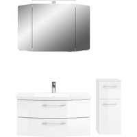 Saphir Badmöbel-Set "Cassca Sprint 3-teilig Mineralmarmor-Waschtisch mit LED-Spiegelschrank", (4 St.) von Saphir