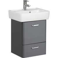 Saphir Waschtisch "Quickset 327 Keramikwaschtisch mit Unterschrank, 50 cm breit" von Saphir