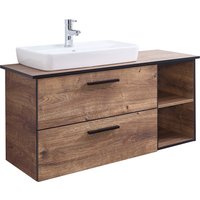 Saphir Badmöbel-Set "Quickset 374 Keramik-Aufsatzwaschtisch mit Unterschrank, 103 cm breit" 4 Stk. tlg. von Saphir