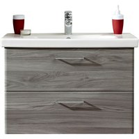 Saphir Badmöbel-Set "Quickset 916 Keramik-Waschtisch und Unterschrank Set, 82 cm breit", (1 St.), Waschplatz, 1 Klappe, 1 Schublade, Waschtisch Set mit Waschbecken von Saphir