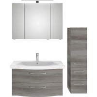 Saphir Badmöbel-Set "6005 Sprint 3-teilig, Keramik-Waschtisch mit LED-Spiegelschrank", (4 St.) von Saphir