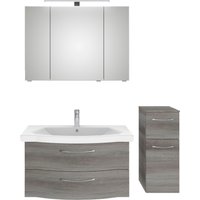 Saphir Badmöbel-Set "6005 Sprint 3-teilig, Keramik-Waschtisch mit LED-Spiegelschrank", (4 St.) von Saphir