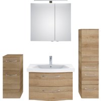 Saphir Badmöbel-Set "6005 Sprint 4-teilig, Keramik-Waschtisch mit LED-Spiegelschrank", (5 St.) von Saphir