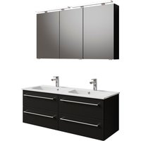 Saphir Badmöbel-Set "Serie 6025 2-teilig Mineralmarmor-Waschtisch mit LED-Spiegelschrank", (2 St.) von Saphir