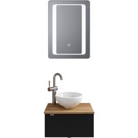 Saphir Badmöbel-Set "Serie 6915", (4 St.), Gäste-Bad, 51 cm breit, mit LED-Spiegel und 1 Tür von Saphir