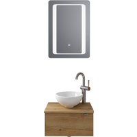 Saphir Badmöbel-Set "Serie 6915", (4 St.), Gäste-Bad, 51 cm breit, mit LED-Spiegel und 1 Tür von Saphir