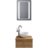 Saphir Badmöbel-Set "Serie 6915", (4 St.), Gäste-Bad, 51 cm breit, mit LED-Spiegel und 1 Tür von Saphir
