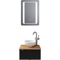 Saphir Badmöbel-Set "Serie 6915", (4 St.), Gäste-Bad, 51 cm breit, mit LED-Spiegel und 1 Tür von Saphir